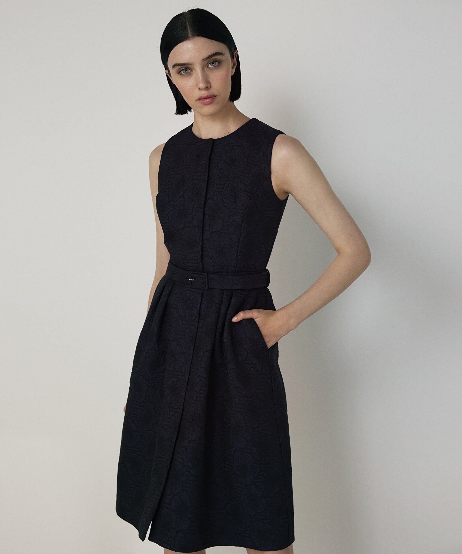 ÇİÇEK JAKARLI ELBİSE — photo 2