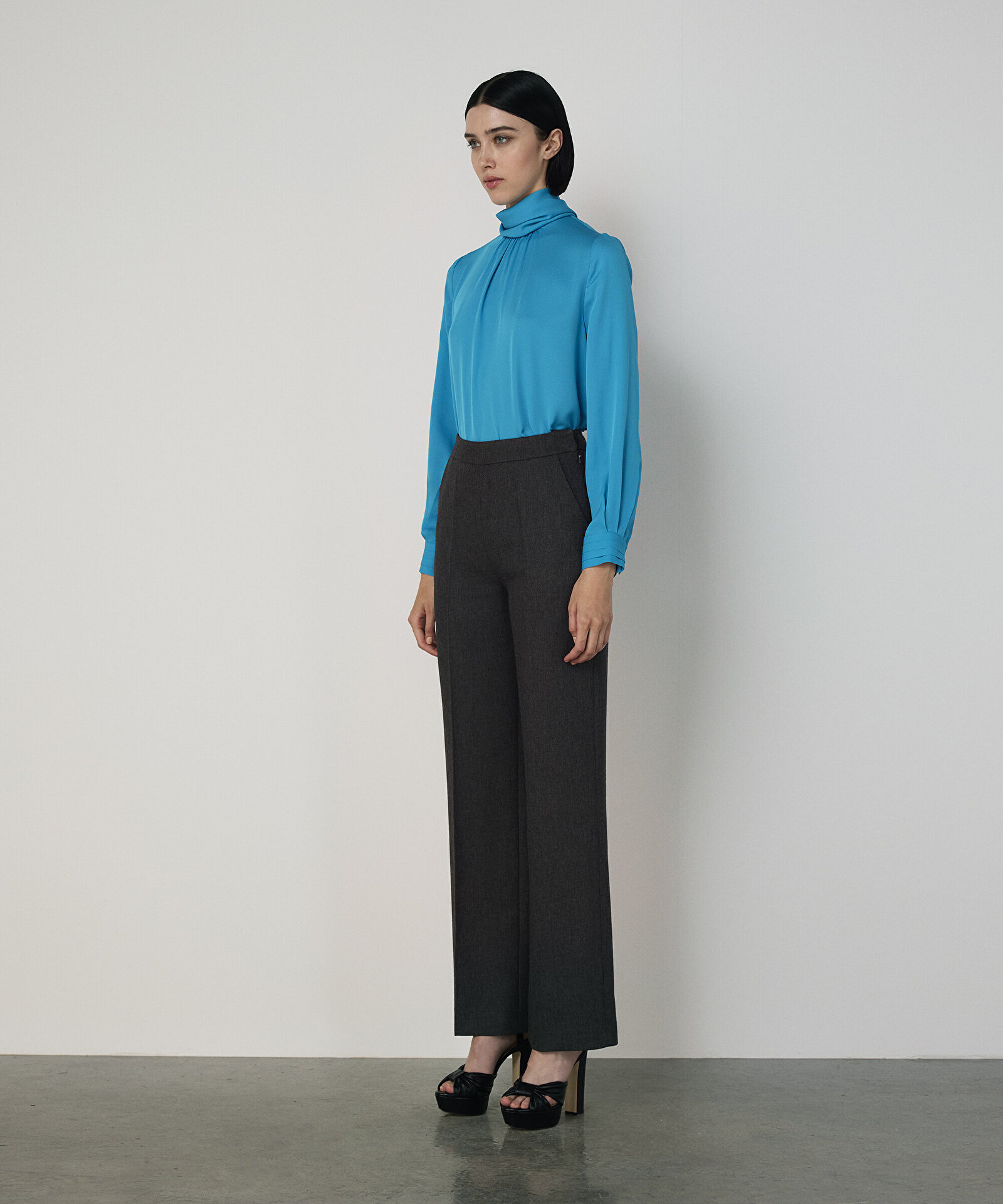 WIDE LEG FİT CEPLİ PANTOLON — photo 4