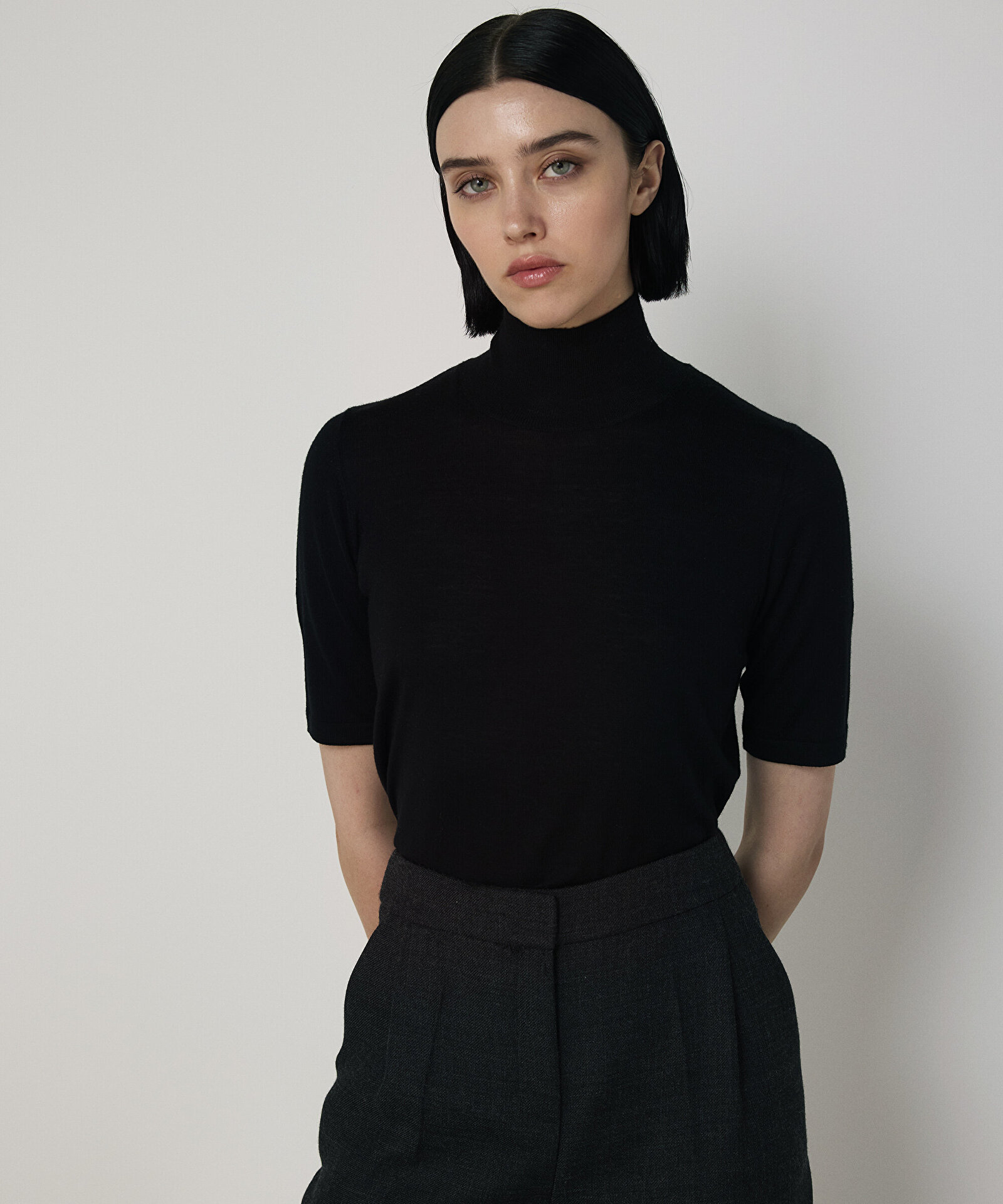 STRAIGHT FİT YÜN PANTOLON