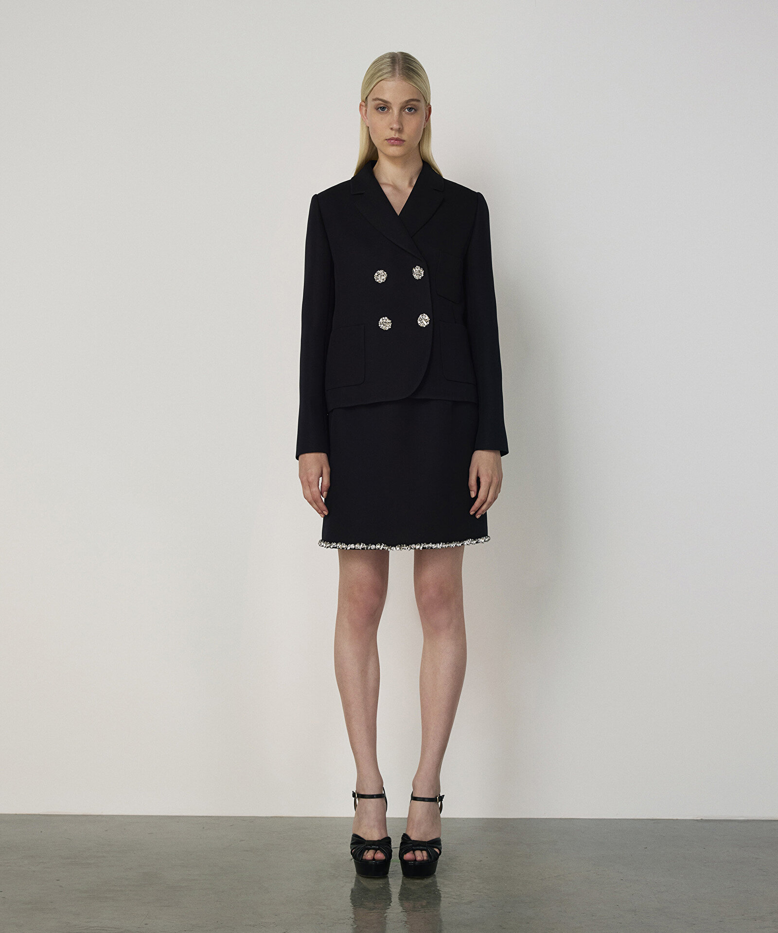 KRİSTAL TAŞ DÜĞMELİ BLAZER — photo 2