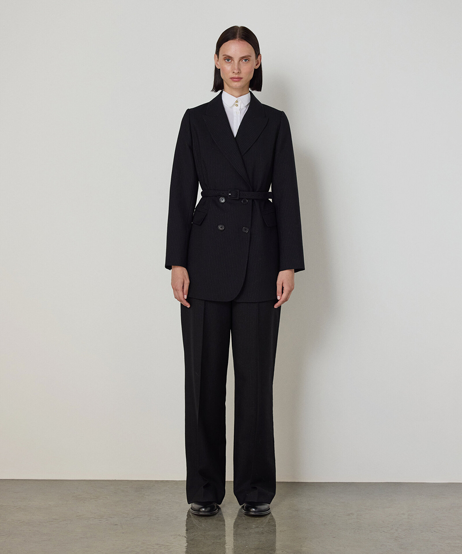 KEMERLİ KRUVAZE BLAZER — photo 2