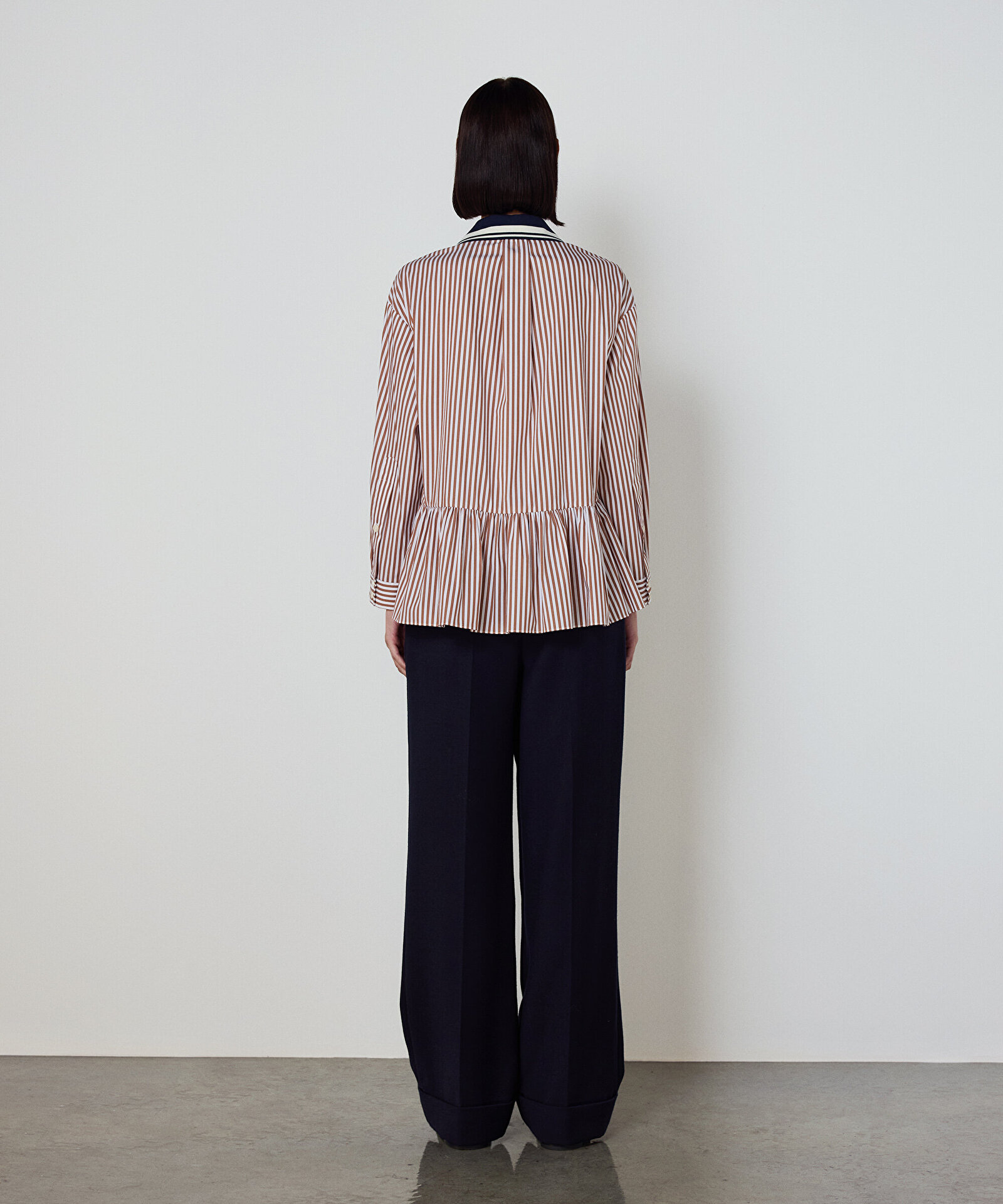 ÇİZGİ DESEN COLORBLOCK GÖMLEK — photo 3