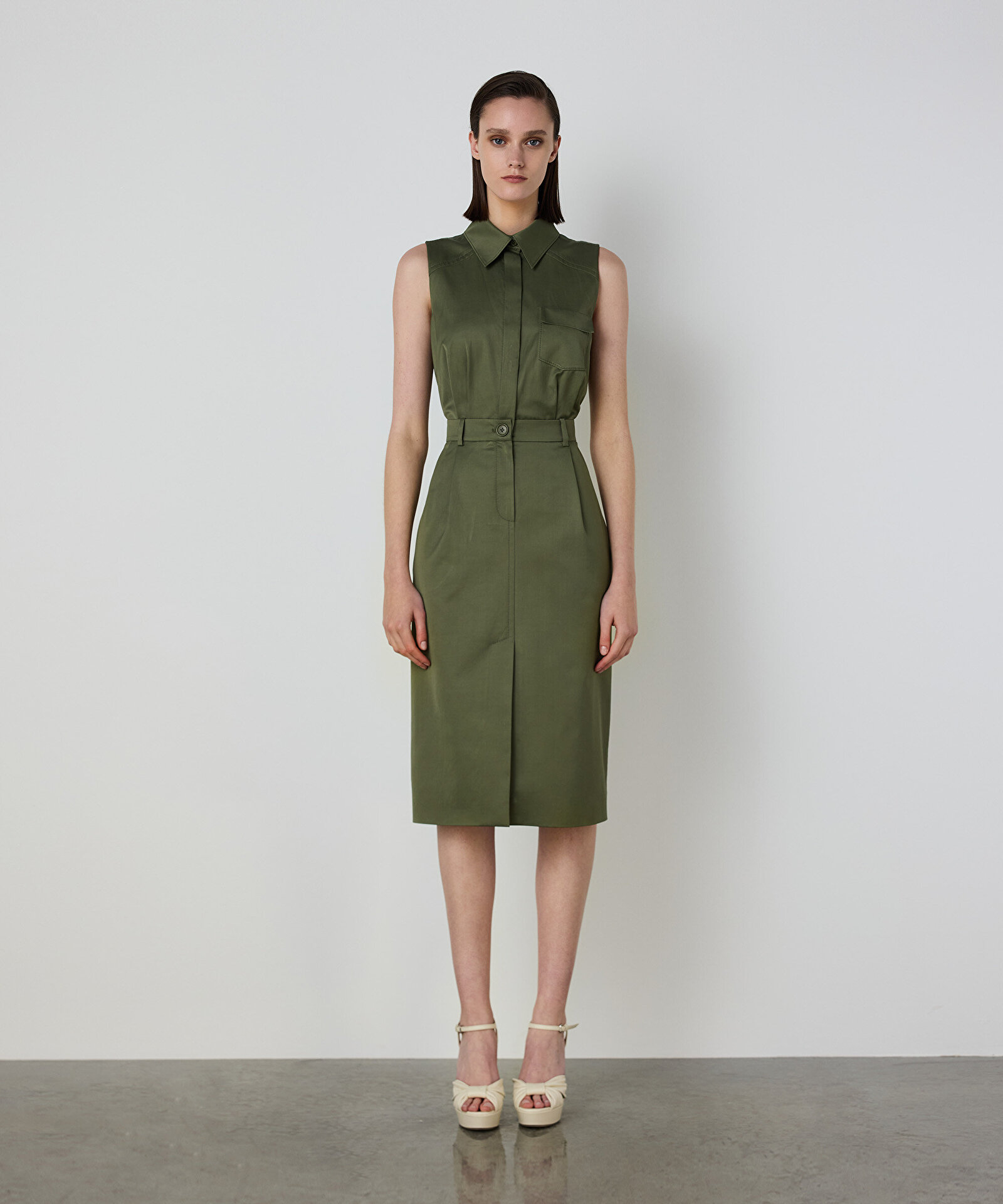 ÇİFT PARÇA GÖRÜNÜM CEPLİ ELBİSE — photo 2