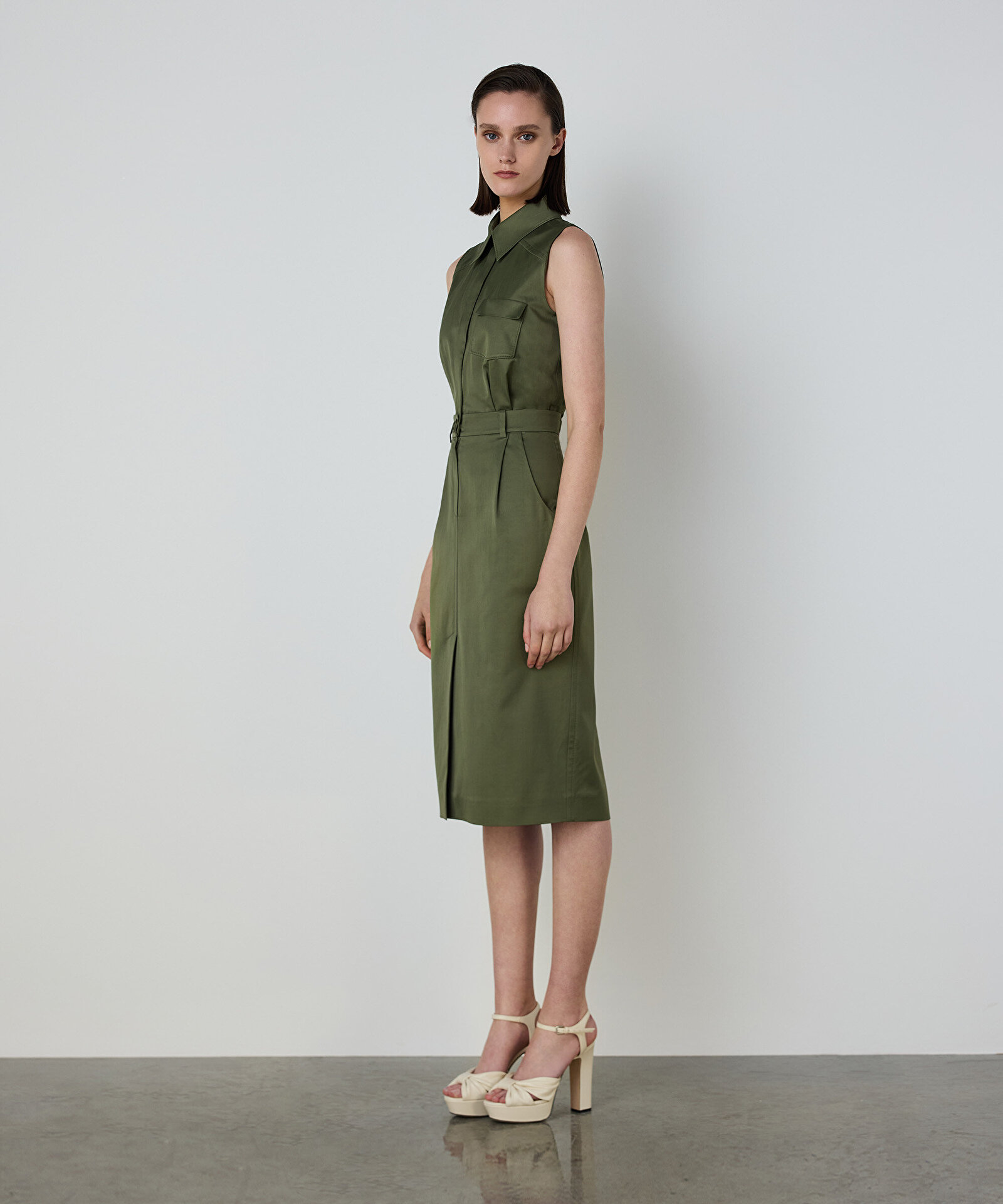 ÇİFT PARÇA GÖRÜNÜM CEPLİ ELBİSE — photo 4