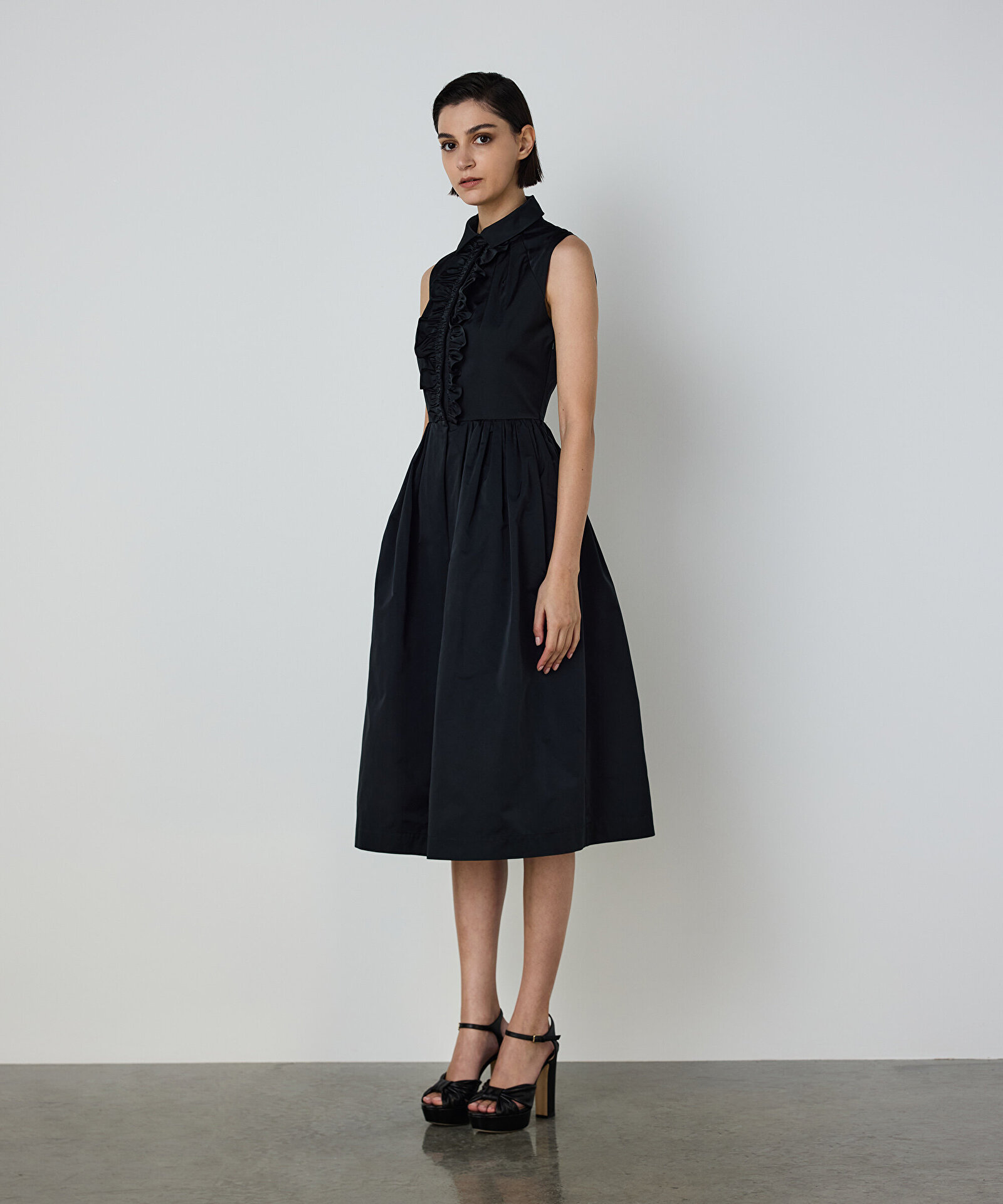 VOLANLI TAFTA ELBİSE — photo 4