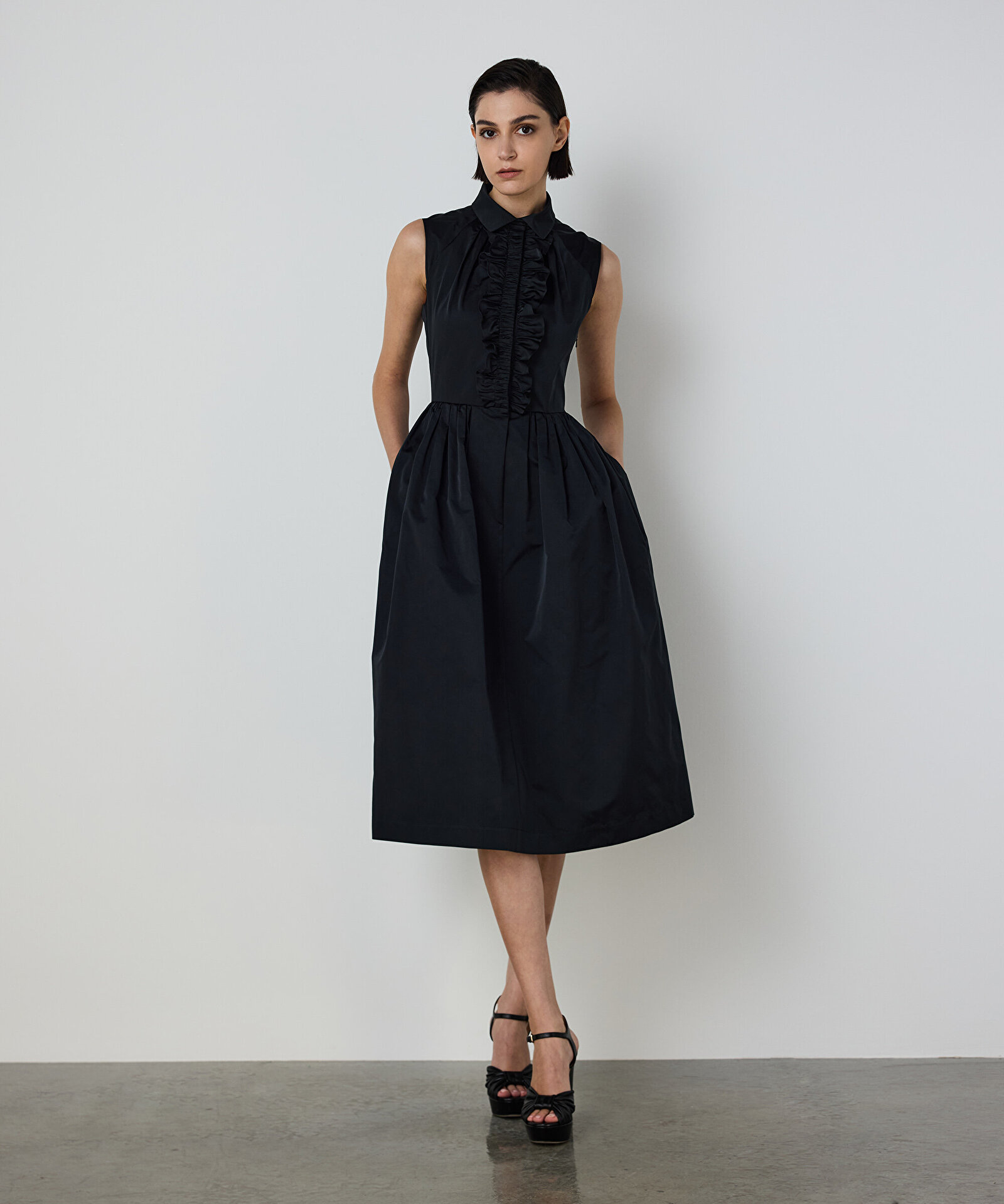 VOLANLI TAFTA ELBİSE — photo 2