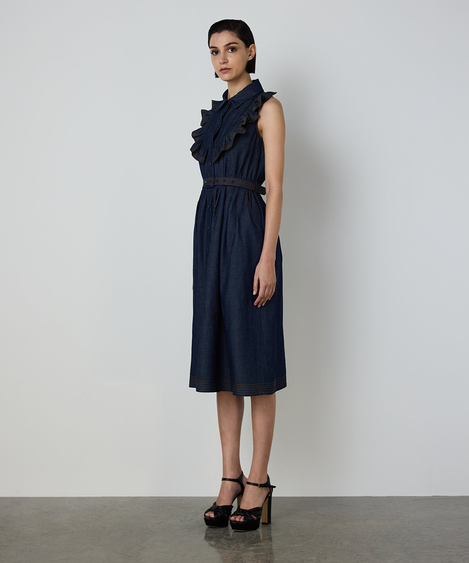 CHAMBRAY GÖMLEK ELBİSE — photo 4