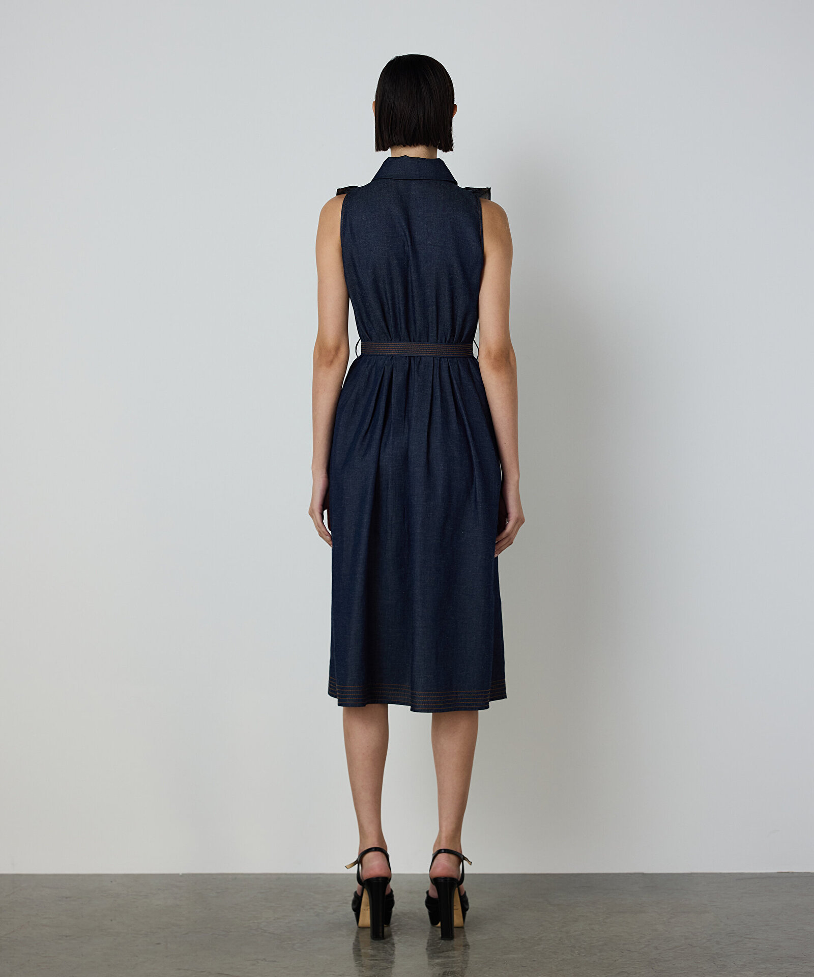 CHAMBRAY GÖMLEK ELBİSE — photo 3