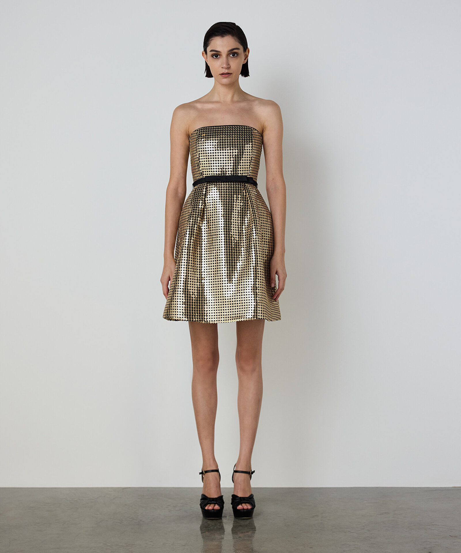 PAYETLİ MİNİ ELBİSE — photo 2