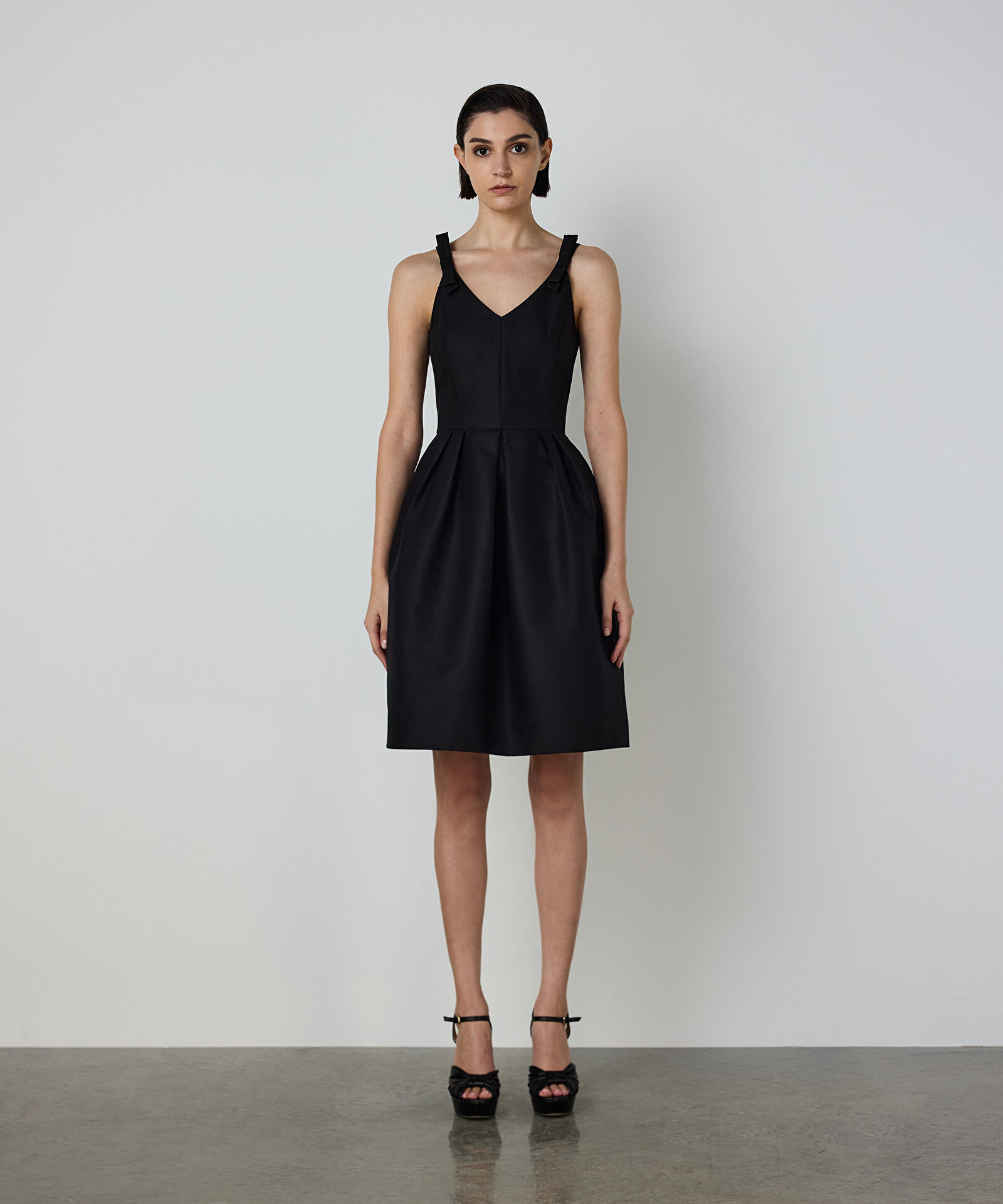 PİLELİ POPLİN ELBİSE — photo 2