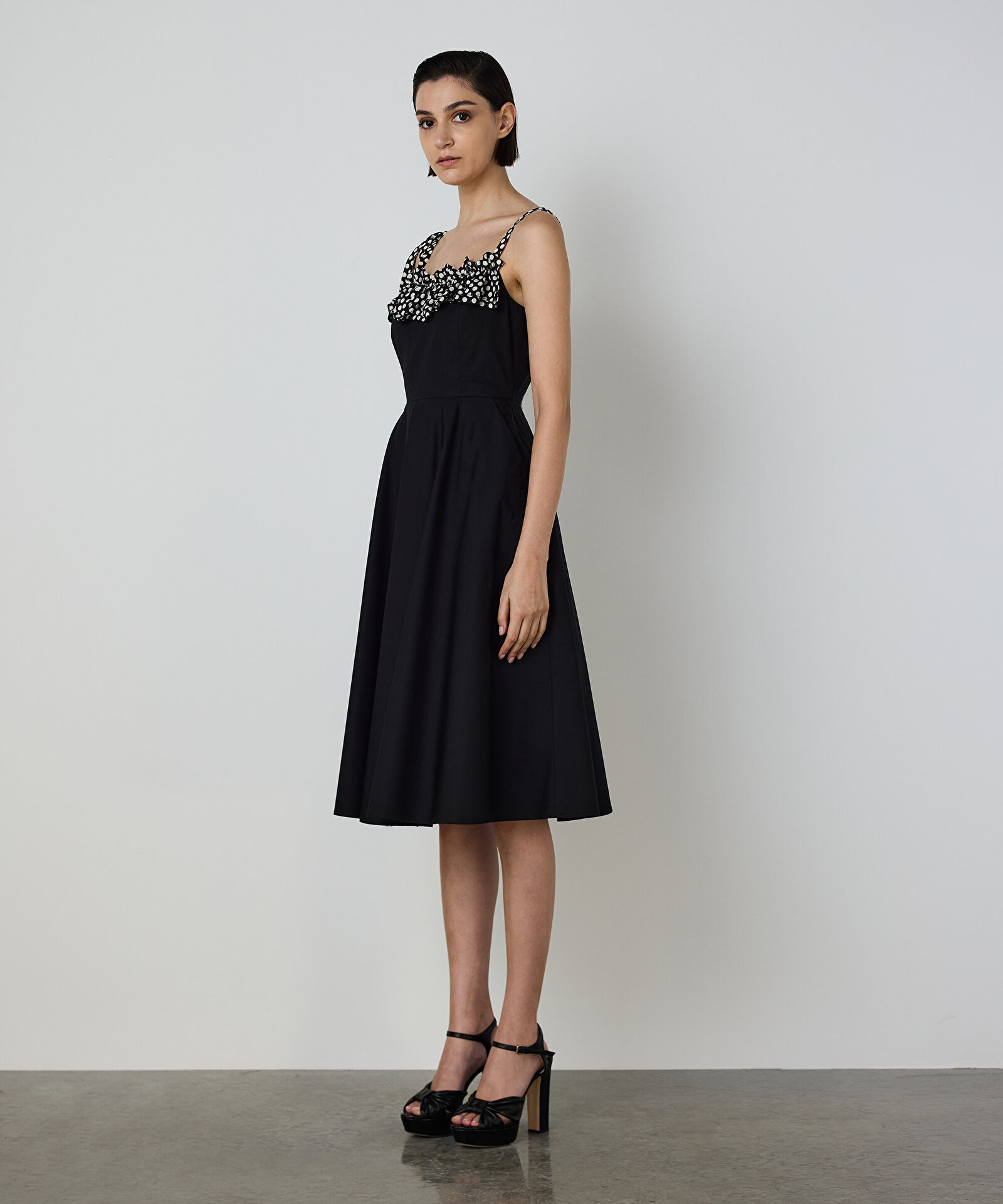 PUANTİYE DESEN MIX ELBİSE — photo 4