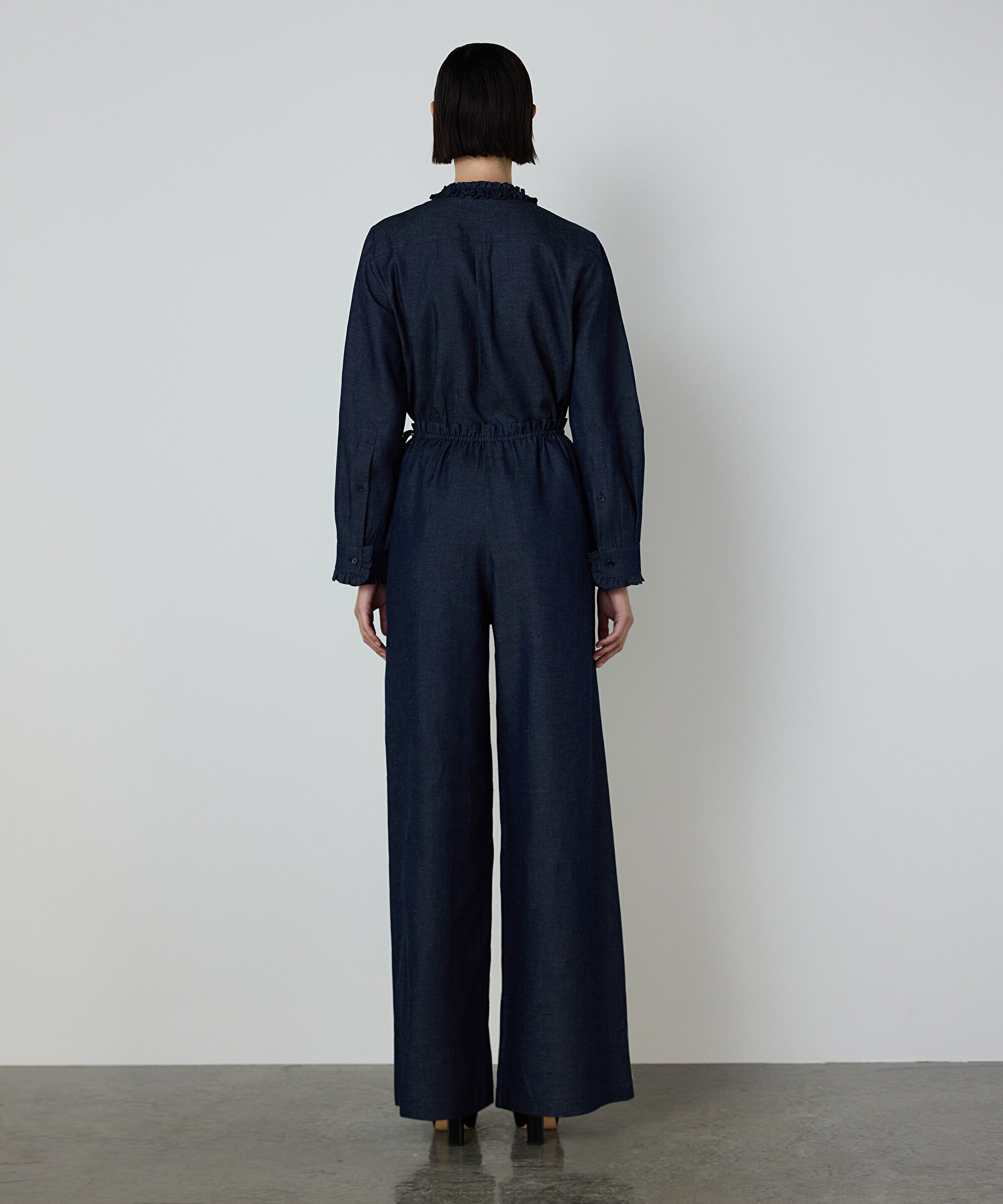 BAĞLAMA DETAYLI WIDE LEG PANTOLON — photo 3