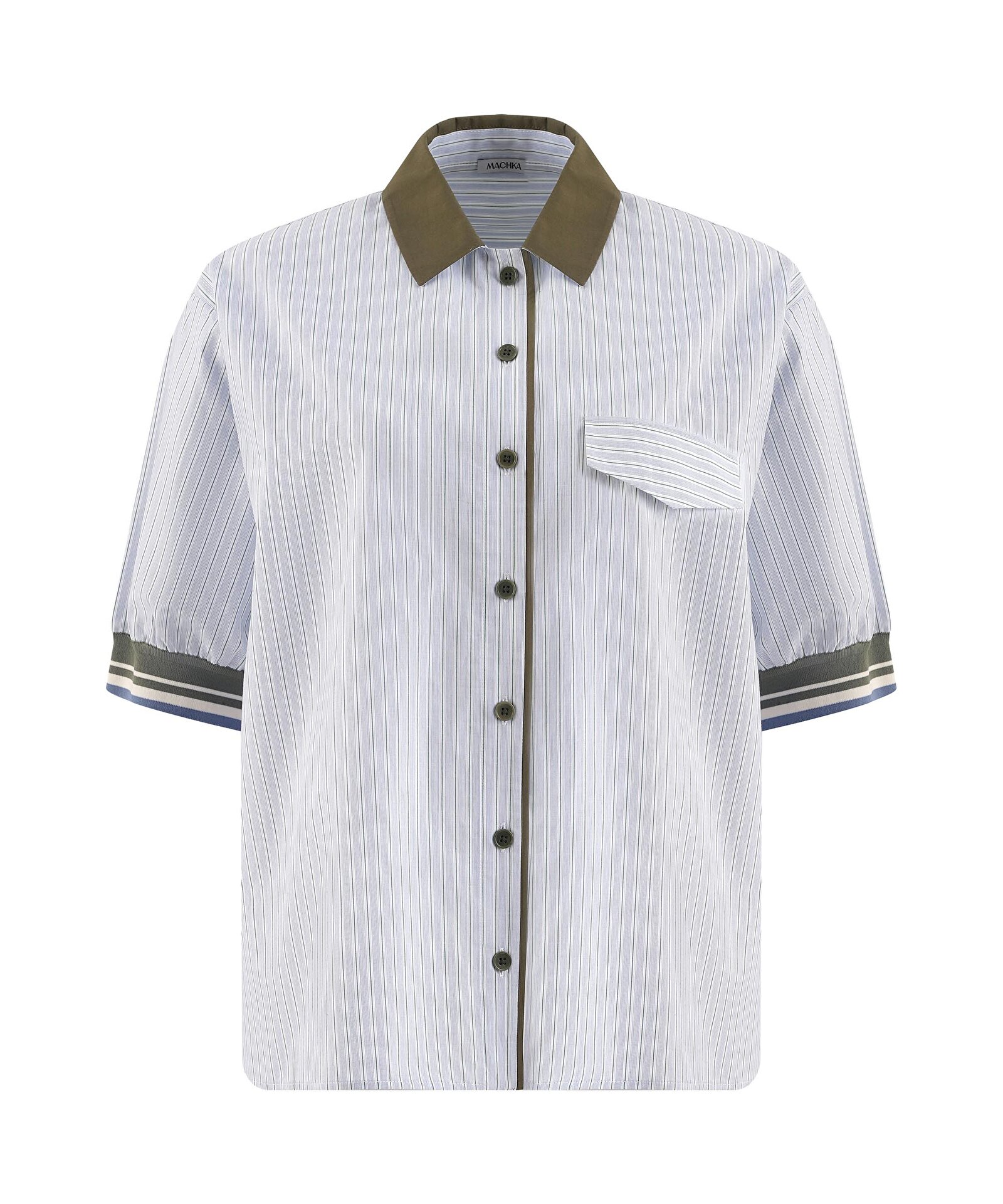 ÇİZGİ DESEN TRİKO MIX GÖMLEK