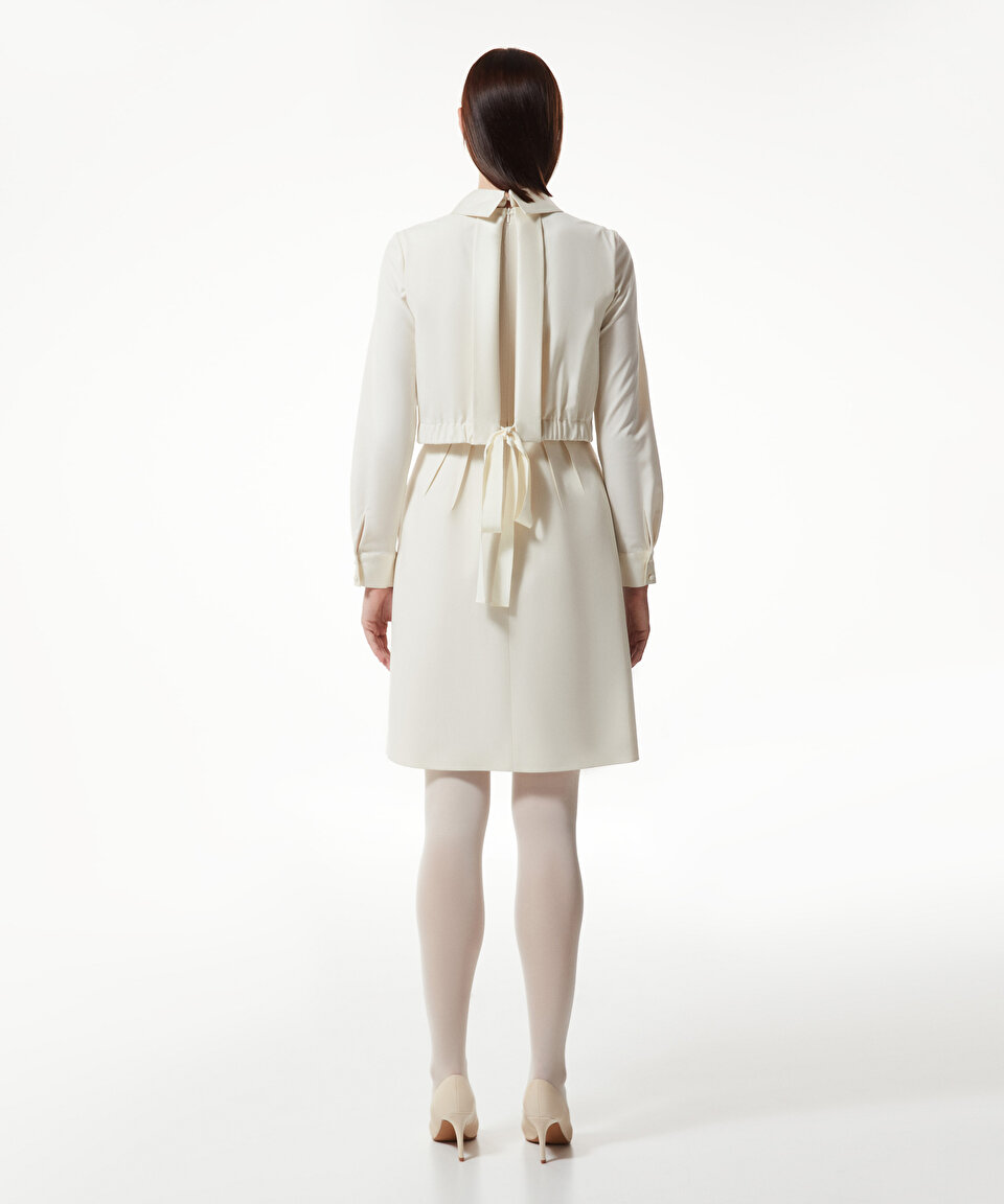 Machka - Çift parça görünüm krep elbise